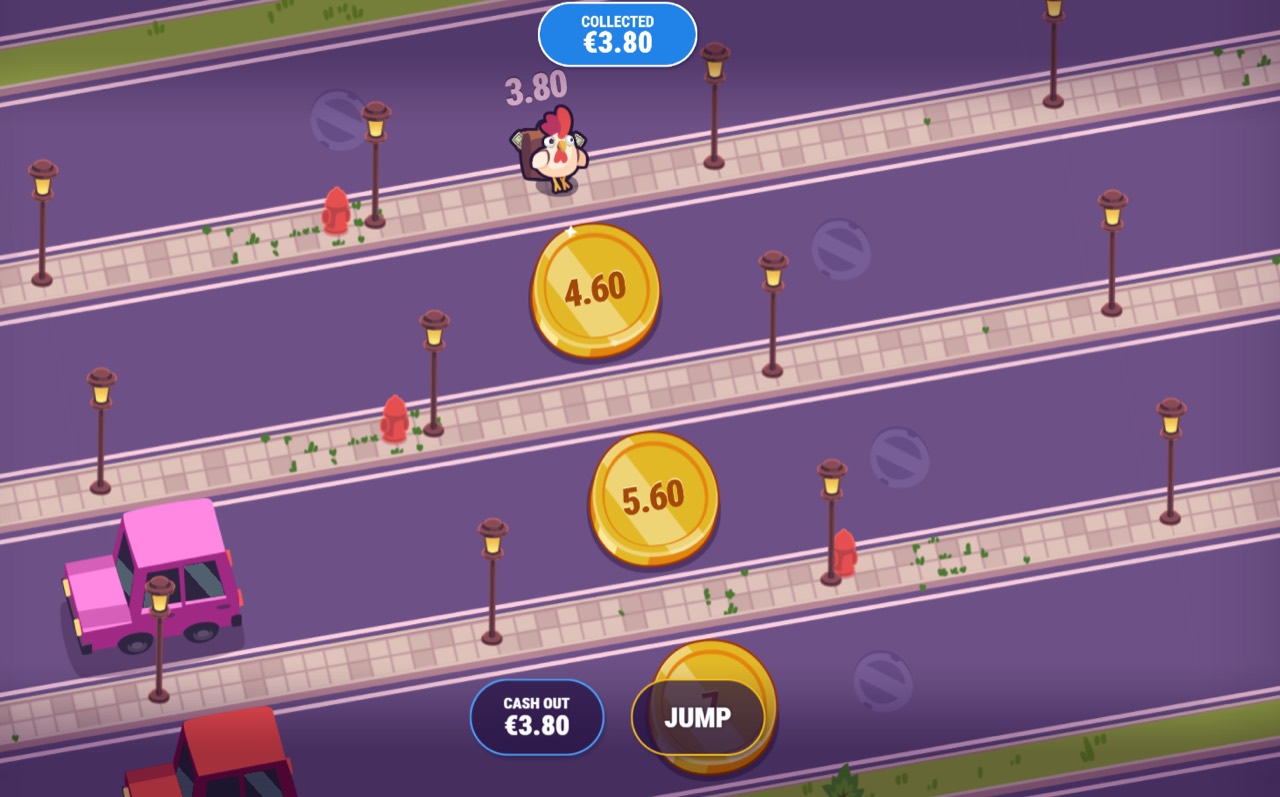 ChickenX gameplay screen from Nirmata Play portfolio