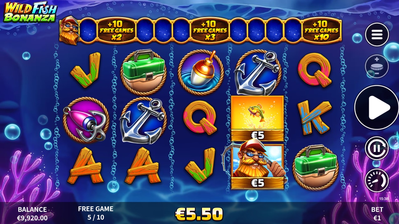 Wild Fish Bonanza gameplay screen from Nirmata Play portfolio